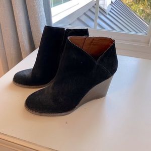 Lucky Brand wedge ankle boots NWOT